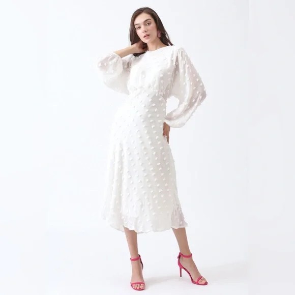 midi dress cotton candy Striped spaghetti strap dress Pink / SMALL